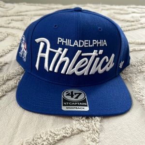 ‘47 Brand Philadelphia Athletics SnapBack Blue NWT